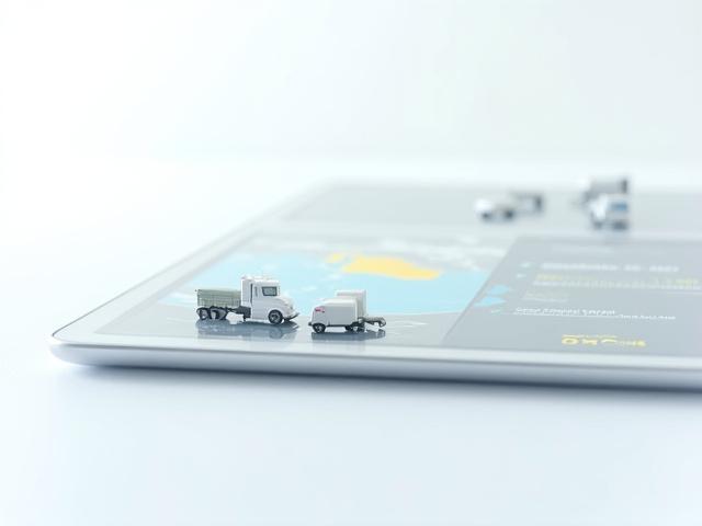 Modern logistics management dashboard showing shipment status and carrier tracking